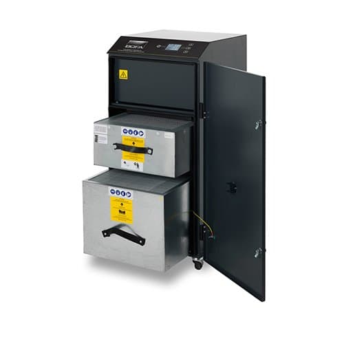 Filtri interni sistema di aspirazione fumi laser co2