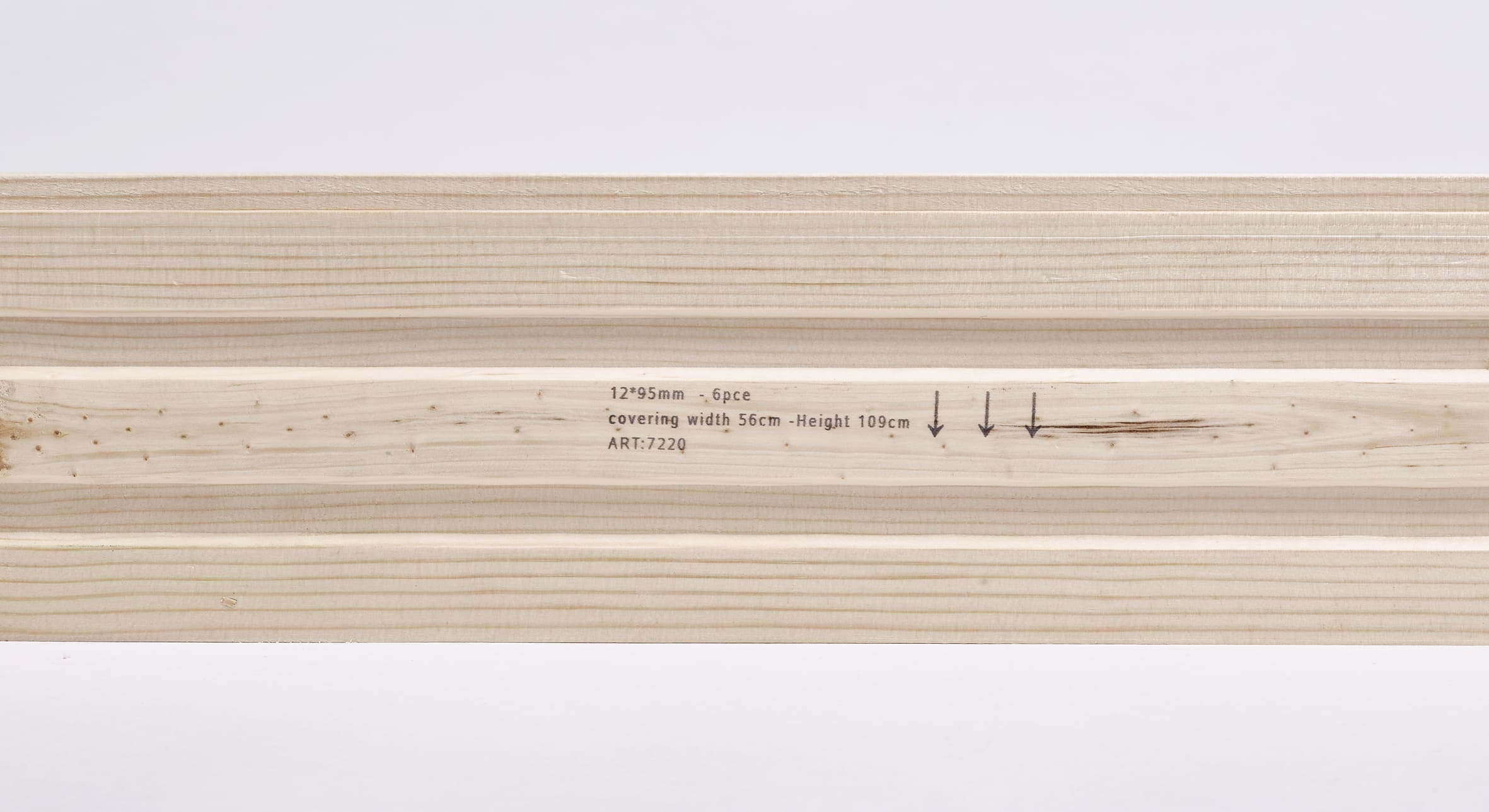 Codifica a getto di inchiostro a cartucce su listello di legno
