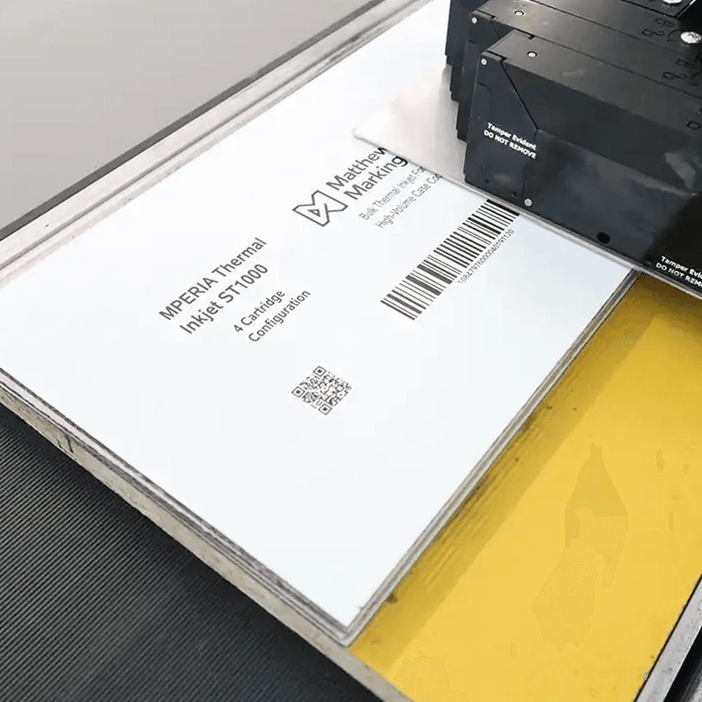 ST1000 marcatura 4 teste 88mm su cartone bianco